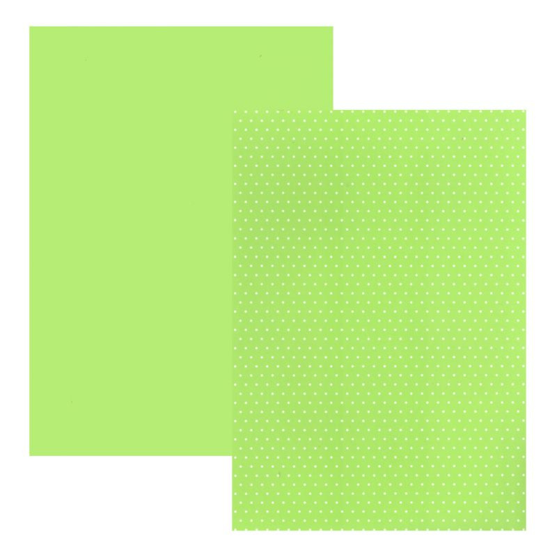 Hladký papír A4 světle zelený s puntíky 200g/m2