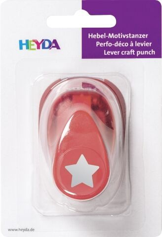 Ozdobná děrovačka na papír Heyda, 17 mm - Hvězda