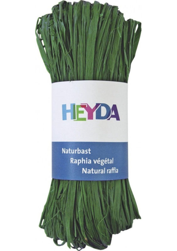 HEYDA Přírodní lýko - tmavě zelené 50 g DAVER, spol. s r.o.