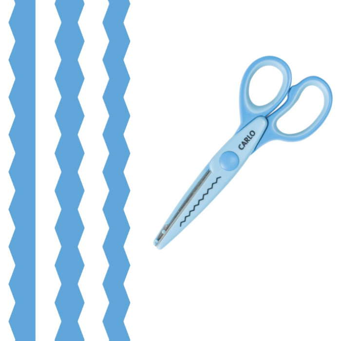 HEYDA Ozdobné nůžky - Carlo modré DAVER, spol. s r.o.