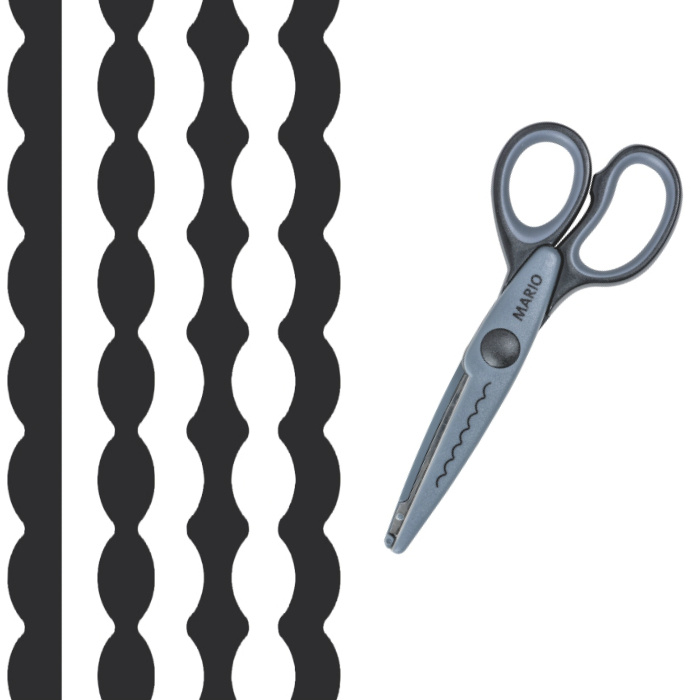 HEYDA Ozdobné nůžky - Mario černé DAVER, spol. s r.o.