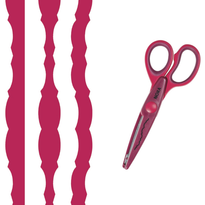 HEYDA Ozdobné nůžky - Nora červené DAVER, spol. s r.o.