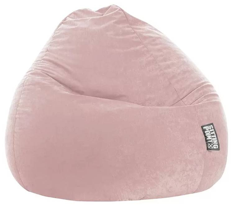 Sedací vak Sitting Point Beanbag Easy XXL / Ø 80 cm / 100% polyester/100% polystyren / zip / světle růžová Varianta: ivi1