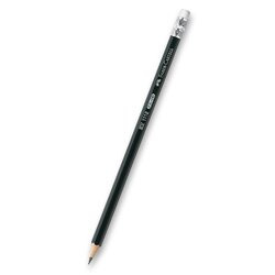 Faber-Castell 1112 - grafitová tužka - HB, s pryží, 12 ks