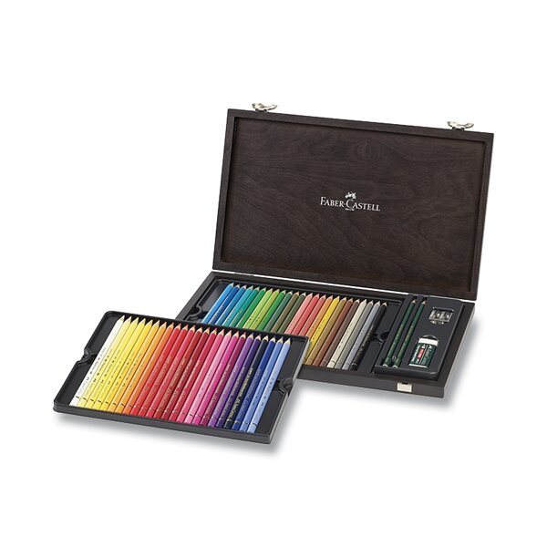 Pastelky Faber Castell Polychromos dřev. krabička 48 ks Faber-Castell
