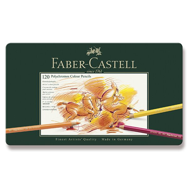 Pastelky Faber Castell Polychromos plech.krabička 120ks Faber-Castell