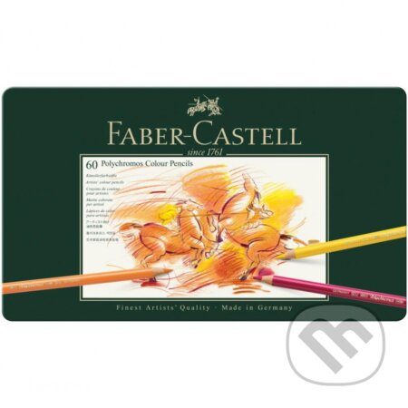 Pastelky Faber Castell Polychromos plech.krabička 60ks Faber-Castell