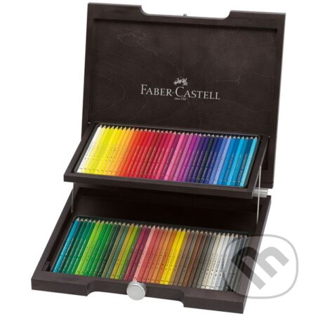 Pastelky Faber-Castell Polychromos 110072 dřevěná kazeta, 72 barev