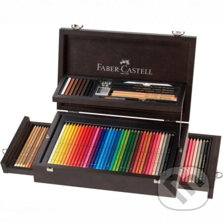 Sada pro kresbu Faber-Castell Collection dřevěná kazeta, 126 ks