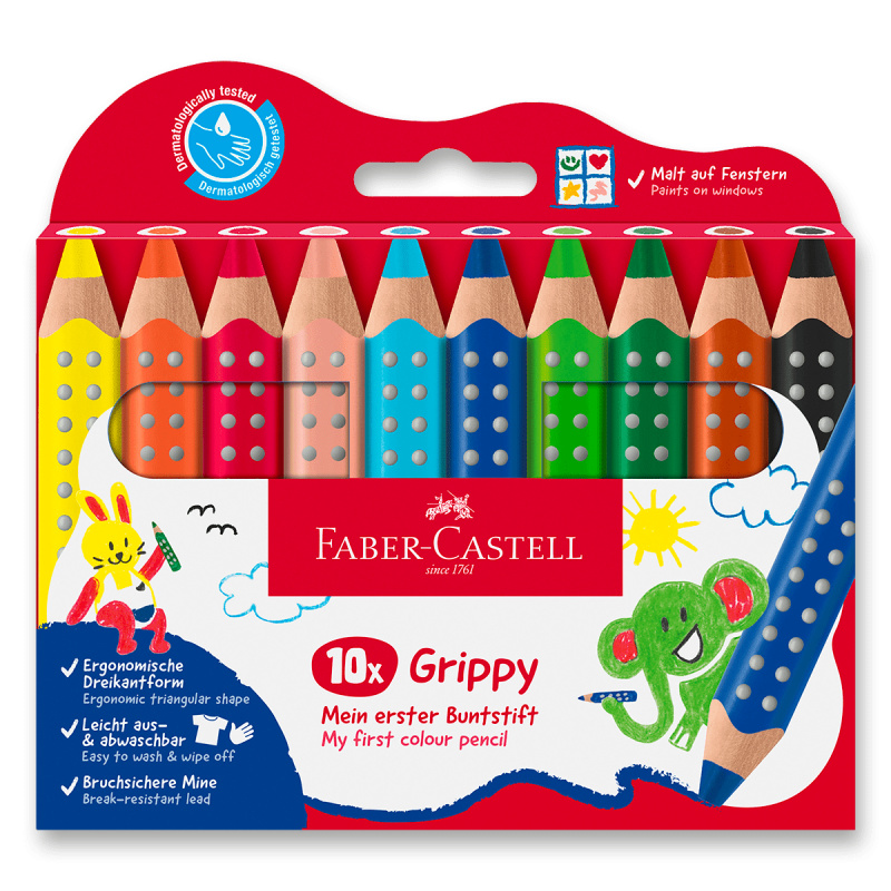 Pastelka Faber-Castell Grippy - 10 barev Faber-Castell
