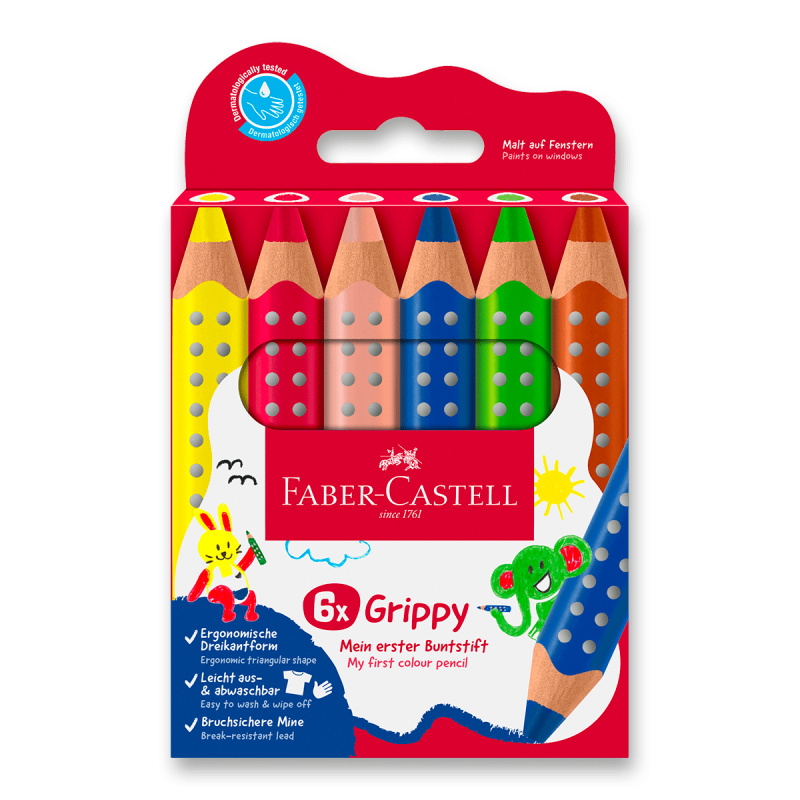 Pastelka Faber-Castell Grippy - 6 barev Faber-Castell