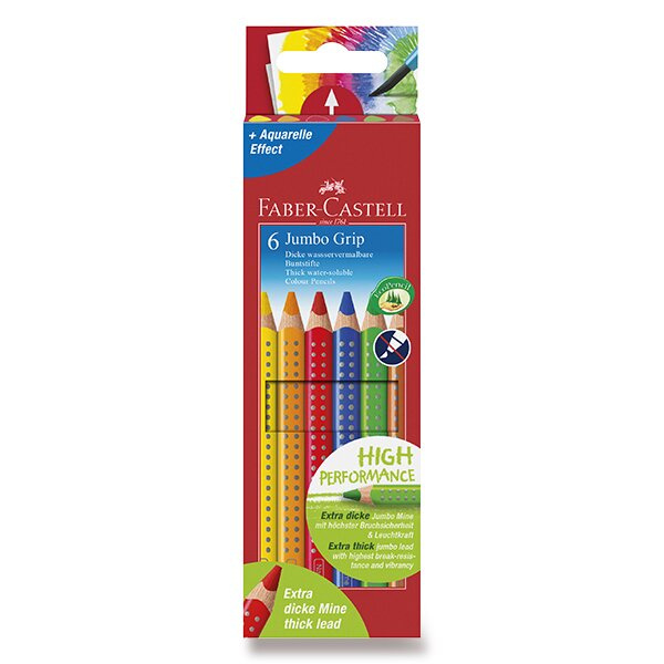 Faber-Castell Pastelky Jumbo Grip 6ks