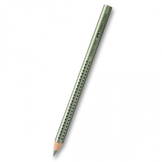 Pastelka trojboká Faber Castell JUMBO GRIP Metallic zelená Faber-Castell
