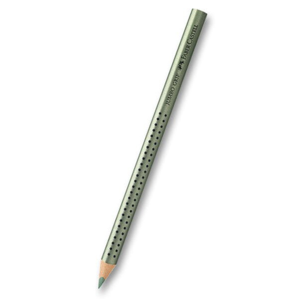 Pastelka trojboká Faber Castell JUMBO GRIP Metallic zelená Faber-Castell