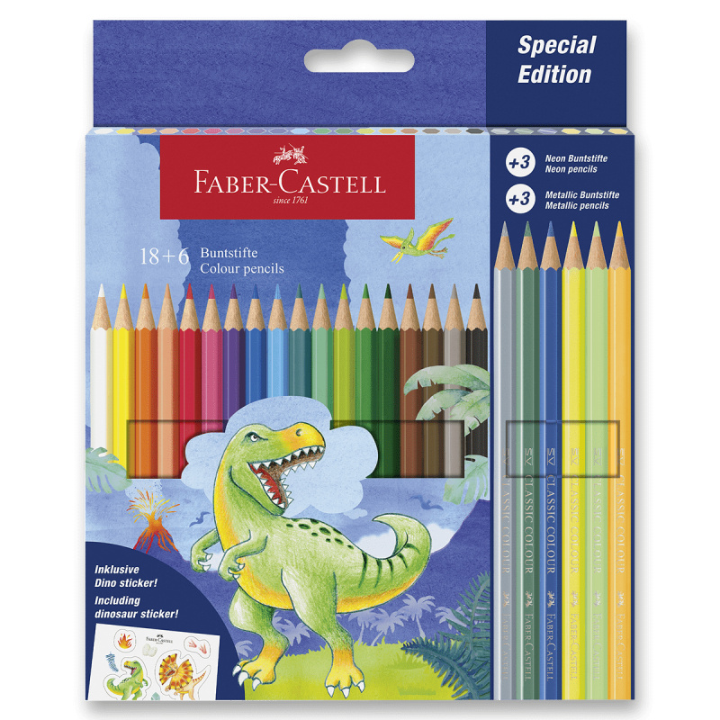 Pastelky Faber-Castell Dinosaurus 24 barev Faber-Castell