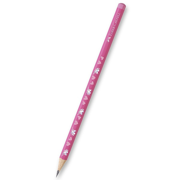 Grafitová tužka Faber-Castell Unicorn HB, růžová Faber-Castell
