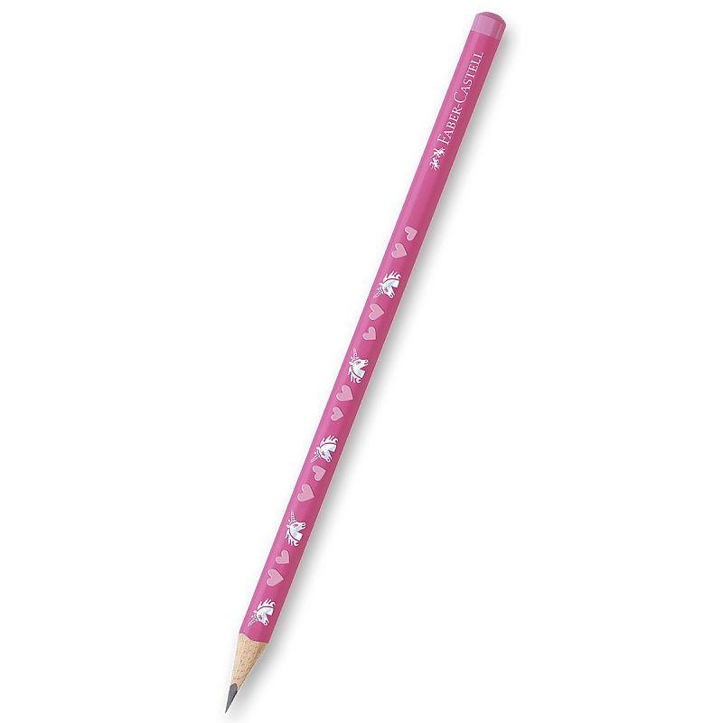 Grafitová tužka Faber-Castell Unicorn HB, růžová Faber-Castell