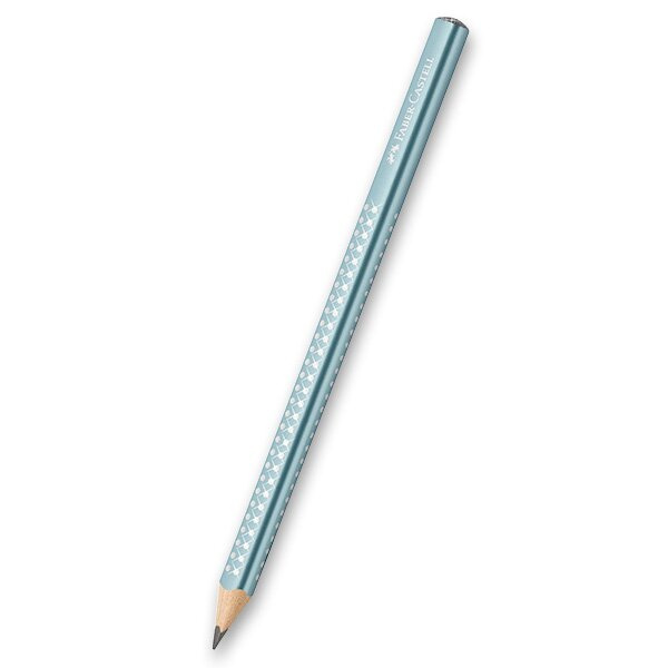 Grafitová tužka Faber-Castell Sparkle Jumbo perleťové odstíny, výběr barev tyrkysová Faber-Castell