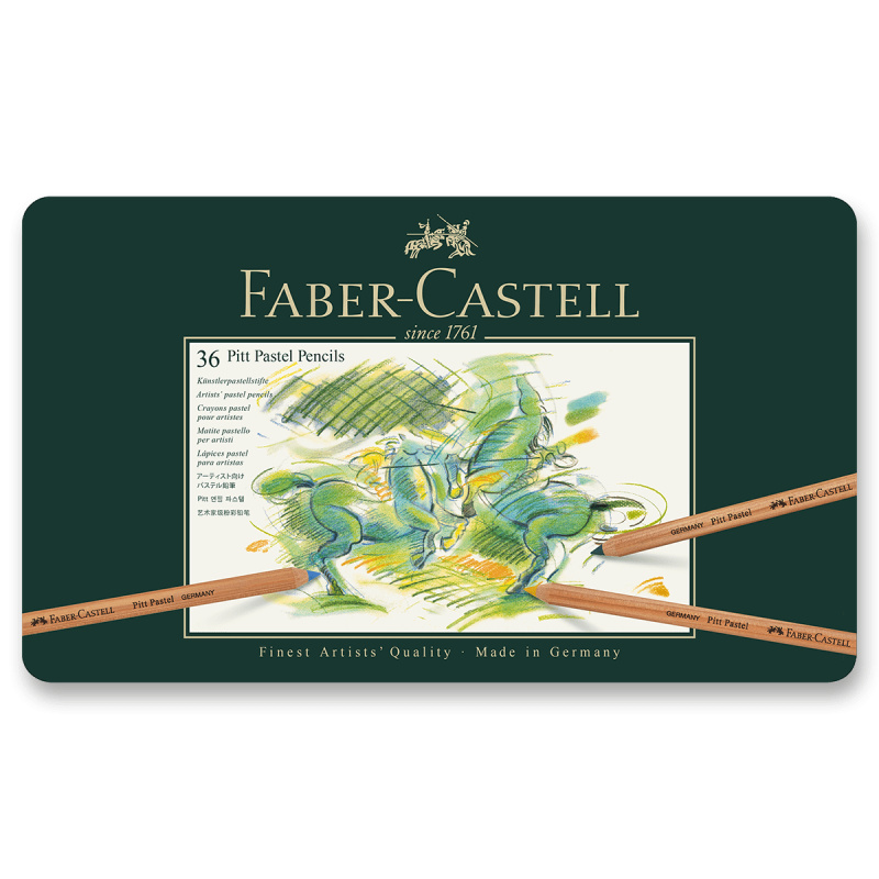 Pastel v ceruzke Pitt 36 kusov, farebné (plechová krabička)