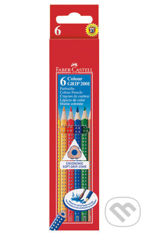 Pastelky Faber Castell Grip 2001 papírová krabička 6 ks Faber-Castell