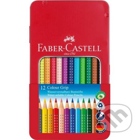 Pastelka Faber Castell Grip 2001 plech.krabička 12ks Faber-Castell