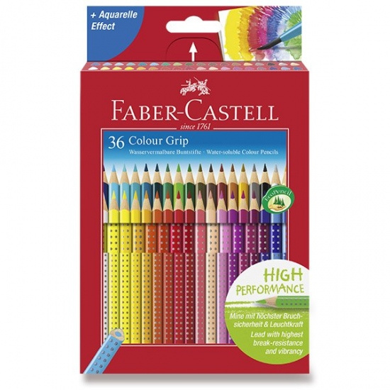 Pastelky Faber Castell Grip 2001 pap. krabička 36ks Faber-Castell