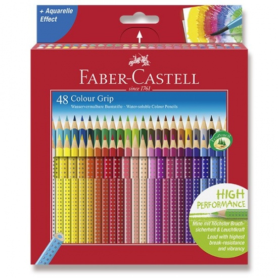 Pastelky Faber Castell Grip 2001 pap.krabička 48ks Faber-Castell
