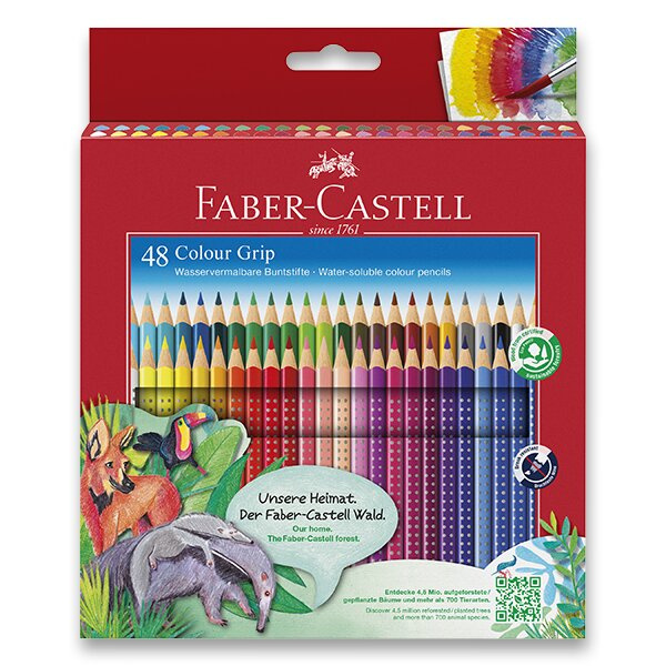 Pastelky Faber Castell Grip 2001 pap.krabička 48ks Faber-Castell