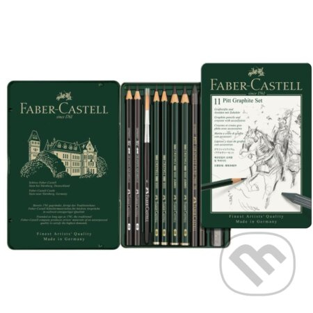 Graf. tužky Faber Castell Pitt Monochrome sada plech. 11ks Faber-Castell