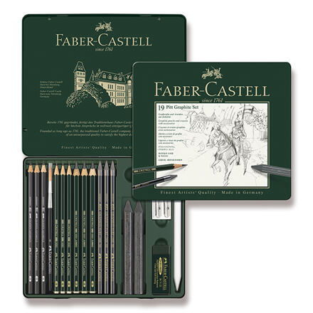 Grafitová tužka Faber-Castell Pitt Graphite sada 19 kusů Faber-Castell