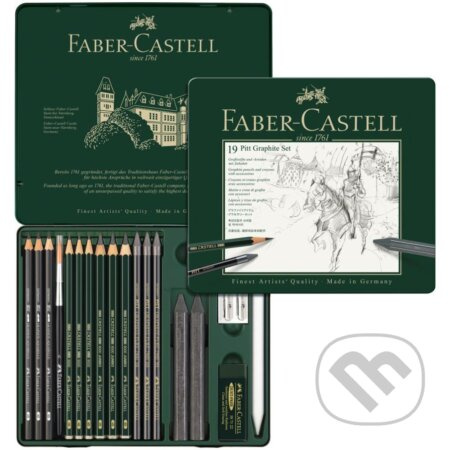 Grafitová tužka Faber-Castell Pitt Graphite sada 19 kusů Faber-Castell