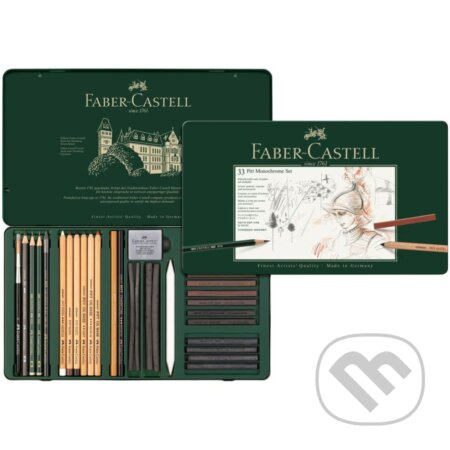 Sada Faber Castell Pitt Monochrome plech.krabička 33ks Faber-Castell
