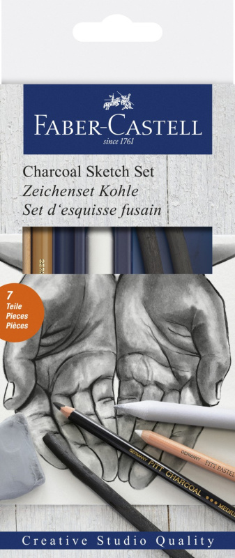 Pitt pastel Faber Castell Charcoal sketch sada 7ks Faber-Castell