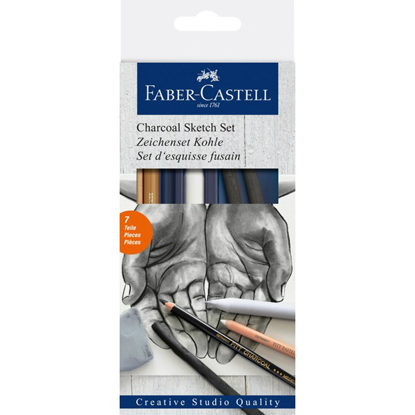 Pitt pastel Faber Castell Charcoal sketch sada 7ks Faber-Castell
