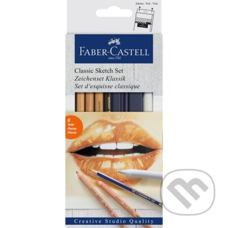 Pitt pastel Faber Castell Classic Sketch sada 6ks Faber-Castell