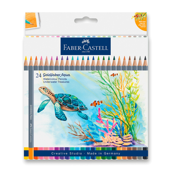 Pastelky Faber-Castell Goldfaber Aqua Underwater Treasures - 24 ks Faber-Castell