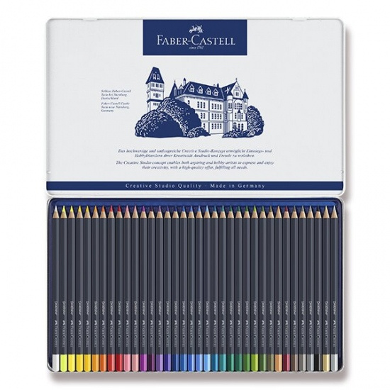 Pastelky Faber-Castell Goldfaber 114736 plechová krabička, 36 barev Faber-Castell
