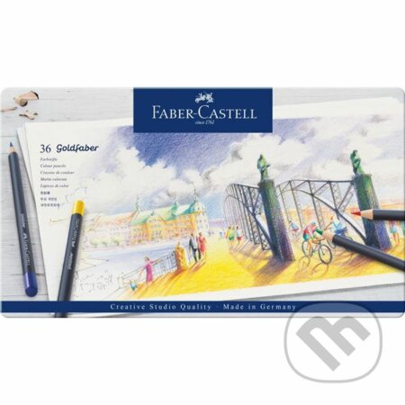 Pastelky Faber-Castell Goldfaber 114736 plechová krabička, 36 barev Faber-Castell