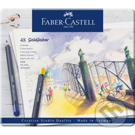 Pastelky Faber Castell Goldfaber plechová krabička 48ks Faber-Castell