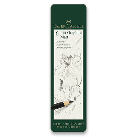Grafitová tužka Pitt Graphite Matt souprava 6ks Faber-Castell