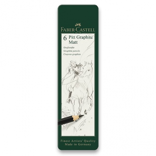 Grafitová tužka Pitt Graphite Matt souprava 6ks Faber-Castell