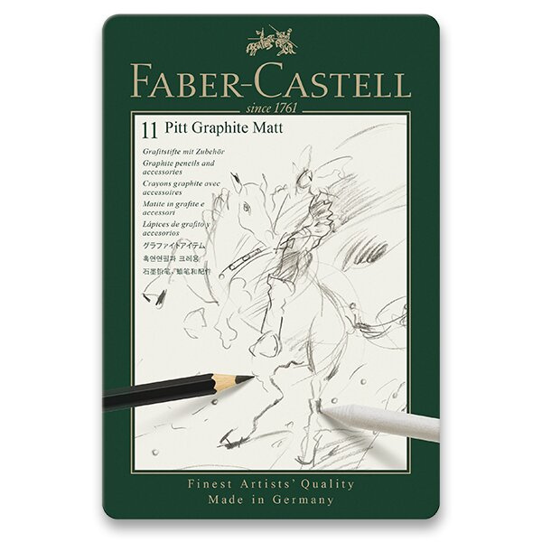 Grafitová tužka Pitt Graphite Matt souprava 11ks Faber-Castell