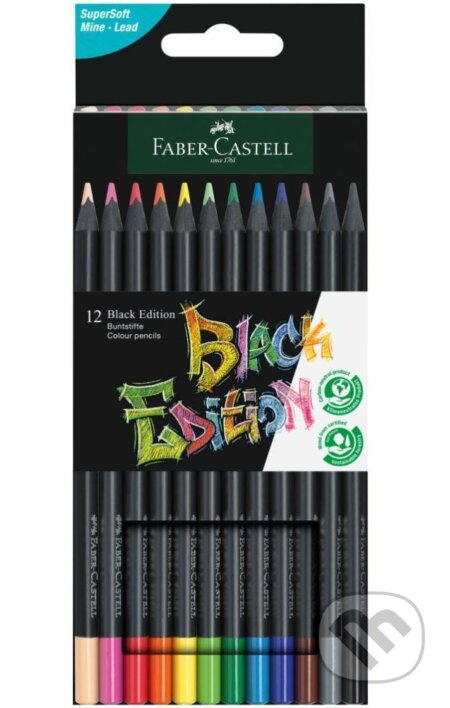 Pastelky Faber Castell trojhranné Black Edition 12 ks Faber-Castell