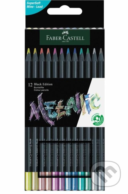 Pastelky Faber-Castell Black Edition Metalic 12 barev Faber-Castell