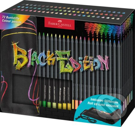 Pastelky Faber-Castell Black Edition rolovací pouzdro, 72 ks Faber-Castell