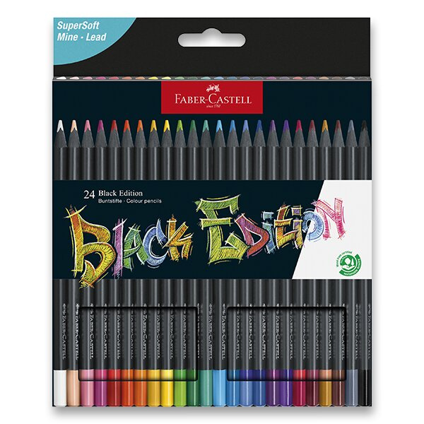 Pastelky Faber Castell trojhranné Black Edition 24 ks Faber-Castell