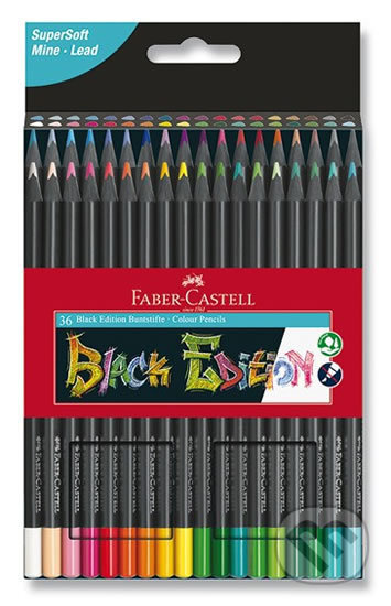 Pastelky Faber Castell trojhranné Black Edition 36 ks Faber-Castell
