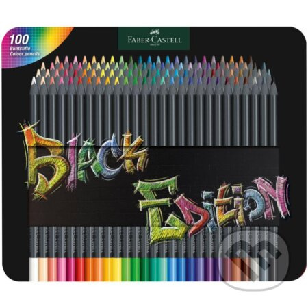 Pastelky Faber-Castell Black Edition 100 barev, plechová krabička Faber-Castell