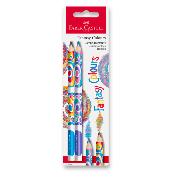 Tříbarevná pastelka Faber-Castell Fantasy Jumbo - 2 ks Faber-Castell