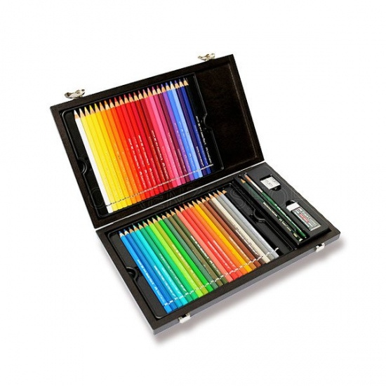 Pastelky Faber Castell Albrecht Dürer dřevěná kazeta 48ks Faber-Castell